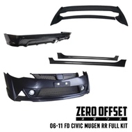 Honda Civic fd 2006 2007 2008 2009 2010 2011 mugen RR Bodykit body kit front bumper spoiler foglamp 
