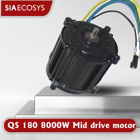 QS MOTOR QS180 8000W 90H 72V-96V Super Power High Speed Mid Drive Motor For Electric Motorcycle