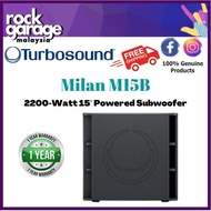 Turbosound Milan M15B 2200-Watt 15" Powered Subwoofer ( M-15B / M 15B )