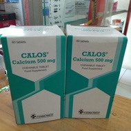 [ORIGINAL] CALOS calsium 500mg isi 60 tablet .READY