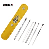 KIPRUN 6pcs Ear Cleaner Wax Removal Tool Earpick Sticks Earwax Remover Curette Ear Pick Cleaning Ear