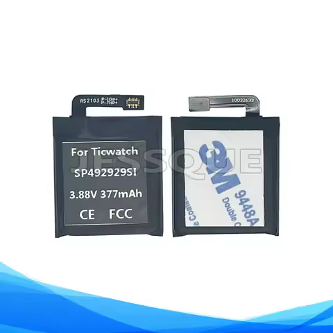 Original Replaces 377mAh SP492929SI Battery For Ticwatch Pro3 Pro 3 GPS WH11013 Smart Watch