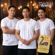 Swan Men's T-Shirt SH [3 Pcs] Original Swan T-Shirt Large Jumbo Size | Swan Brand Men's Plain White 