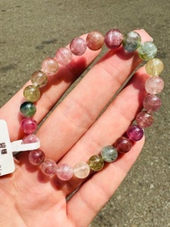 小精品螢光溫柔色彩碧璽水晶7.3-7.7mm16.96g電氣石旺夫石