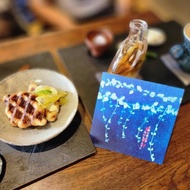 那一抹普魯士藍 藍曬窗花 明信片 歲月靜好