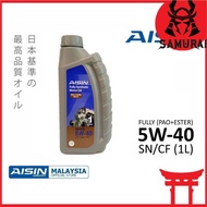 Aisin Engine Oil Fully Synthetic with Pao + Ester SN/CF 5W40 (1L) (OLD PACKING)