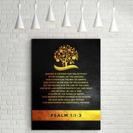 Black Vintage Christian Canvas Painting Picture Pictures Bible Verse Wall Poster And Prints Bible