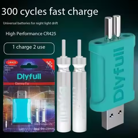 Luminous Float CR425 Battery Rechargeable Battery LIR425 Electronic Float Rechargeable Fishing Gear