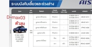 AISIN 1 ชุด ISUZU D-max ตัวสูง HI-LANDER / ขับ 4 ล้อ ปี 2003 – 2011 / 4WD ( 1 ชุดมีลูกหมาก 10 ตัว มี