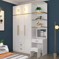 櫻桃傢俱 - 輕奢掩門衣櫃現代簡約簡易北歐組合大衣櫃兩門三門衣櫃120CM（3門）