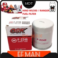 OSK F-2246 FUEL FILTER HINO FH WU300 HO7C 23401-1332 DIESEL FUEL FILTER F2246 ENGINE PARTS