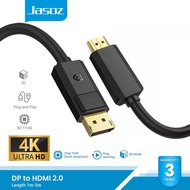 Jasoz DP to HDMI Cable 4K DisplayPort Male To HDMI Male Audio and Video in Sync For Computer To TV