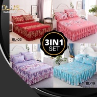 HOT ITEM CADAR BEROPOL PROYU (3 IN1) KING &amp; QUEEN CLASSIC BEDSHEET AVAILABLE | SHIP SAME DAY