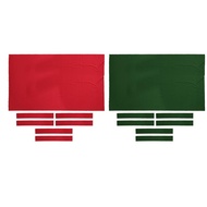 [kanye2dc] Pool Table Cloth with 6Pcs Strips for 9ft Snooker Pool Billiards Table