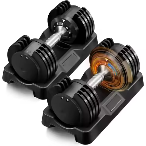 Adjustable Dumbbell Set of 2 Anti-Slip Handle 5 Different Free Weights Per Dumbbell for Men Women Ho