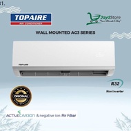 ✸TOPAIRE 1.0HP Non Inverter Wall Mounted AG3 Series R32 - TWM10AG3TAS10AG3♘