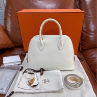 請先確認有貨再拍🩷 Hermes bolide 25 蘑菇白金扣 stamp B
