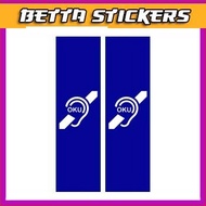 Car Plat Sticker - OKU Hearing / OKU Eyesight / OKU Wheelchair