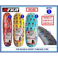 TAYAR FKR TUBELESS TYRE X-SPORT DUAL COMPOUND (DWI) RS168 90/80-17, 110/70-17, 120/70-17 (PATTERN VI