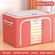 72L 52*42*35CM Extra Large Box Storage Foldable Organizer Large Storage Folding Oxford Box Steel Fra