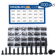 1100 Pcs Chảo Tròn Đầu Vít Tự Cắt Ren Bộ M1.2 M1.4 M1.5 M1.7 M2 Vít Nhỏ Laptop Máy Tính Vít Phillips