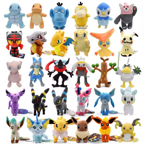Pokemon Plush Shiny Gyarados Charizard Mega Rayquaza Hisuian Zorua Ho-Oh Lucario Vileplume Anime Stu