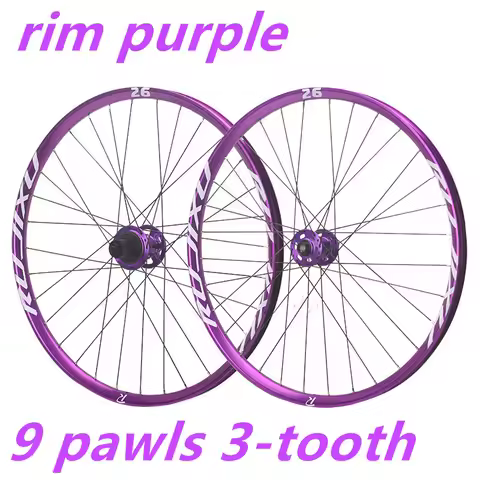 RUJIXU 9 pawls 3 teeth MTB Wheelset Aro 29 27.5 26 Clincher Rims Disc Brake 32h QR TA BOOST HG Hub M
