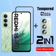 For Redmi 15 5G 2025 2IN1 Full Screen Protector Tempered Glass For Xiaomi Redmi15 15C Redmi 15 C 15R