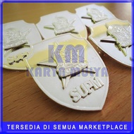 Pin Osis SMP SMA SMK Logam Custom Nama Sekolah - Bros OSIS Silver - KM