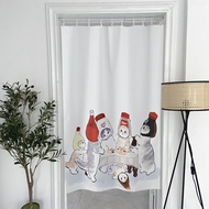 【QIQI shop】 Japanese Style Cat Pattern Bathroom Curtain For Decorating The Door.