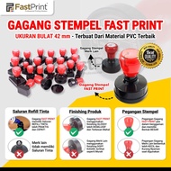 D42 - Round Flash Stamp Handle Size 42 MM Diameter