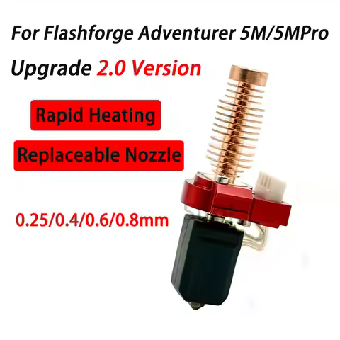 For Flashforge Adventurer 5M/5M pro Nozzle Kit Upgrade Hotend Pinting Head Quick-Detachable Nozzle H