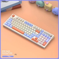 Rattlesnake K98 Hai Chế Độ Bluetooth Bàn Phím Cơ Chiếu Sáng 2.4GHz Máy Tính Để Bàn Laptop Văn Phòng