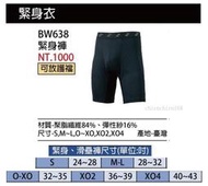 【SSK緊身褲】BW638 緊身褲 (S-XO4) 每件 #棒球 #壘球 #球褲 #台灣製 #可放護檔 #運動 #體育