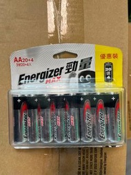 AA battery  Energizer alkaline  20+4/ pack 2A 鹼性電芯/ 電池