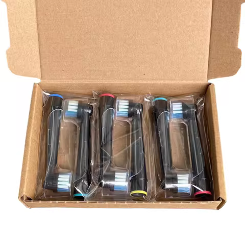 Black Brush Heads For Oral-B Electric Toothbrush Fit Advance Power/Pro Health/Triumph/3D Excel/Vital