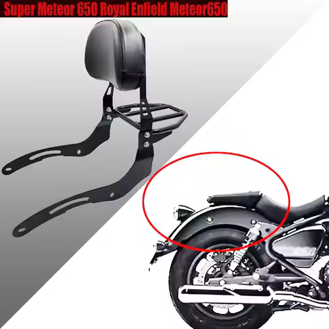 Suitable For Super Meteor 650 Royal Enfield Meteor 650 Detachable Backrest Support Motorcycle Luggag