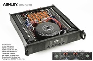 Power Amplifier 4 Channel ASHLEY FOUR-1500 FOUR1500 Four 1500 Class H