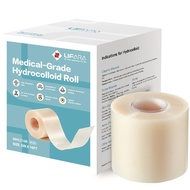 LIFARAHydrocolloidRollforWoundCare-Cut-to-Size,ExtraLargeHydrocolloidPatchBandageswithSelf-Adhesive,