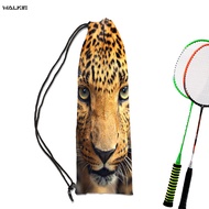 WALKIE Animal Badminton Racket Cover Bag Soft Storage Bag Case Drawstring Pocket Portable Tennis Racket Protection