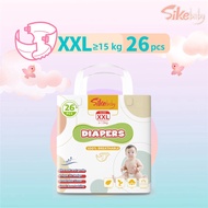 Sikebaby Dry Baby Diapers XXL (15 - 25 kg) - 26 pcs x 1 pack (26 pcs) - Tape Diapers