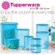 TUPPERWARE One Touch Canister / Topper Set [BLUE 600ml] Airtight Liquid Tight