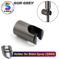 MCPRO Bathroom Toilet Accessories GUN GREY WALL MOUNT HOLDER for HAND BIDET SPRAY with PVC seat (Q88