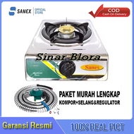 Kompor Gas 1 Tungku Sanex K-808S / Kompor Sanex 1 Tungku Gratis Selang Regulator