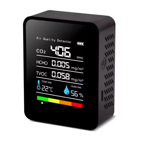 Five-in-one Formaldehyde Detector Carbon Dioxide Detector Air Detector Temperature And Humidity Dete