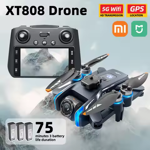 Xiaomi Mijia XT808 Pro MAX Drone 4K Professional 8K HD Dual Light Flow Camera Brushless Motor 5G WiF