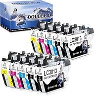 DOUBLE D Compatible LC3013 Ink Cartridges Replacement for Brother LC3013 LC3011 High Yield for Broth