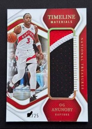 Panini National Treasures OG Anunoby /25 NBA card 籃球球星卡 球員卡