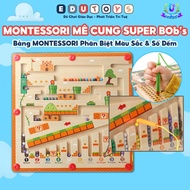 Super Bob's Maze Montessori Toy Distinguishing Colors and Counting for Children for 1 year old, 2 ye