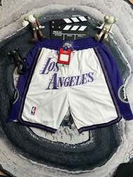 Just Don NBA Los Angeles Lakers Team Shorts 22-23新賽季詹姆斯NBA 洛杉磯湖人隊 刺繡球褲